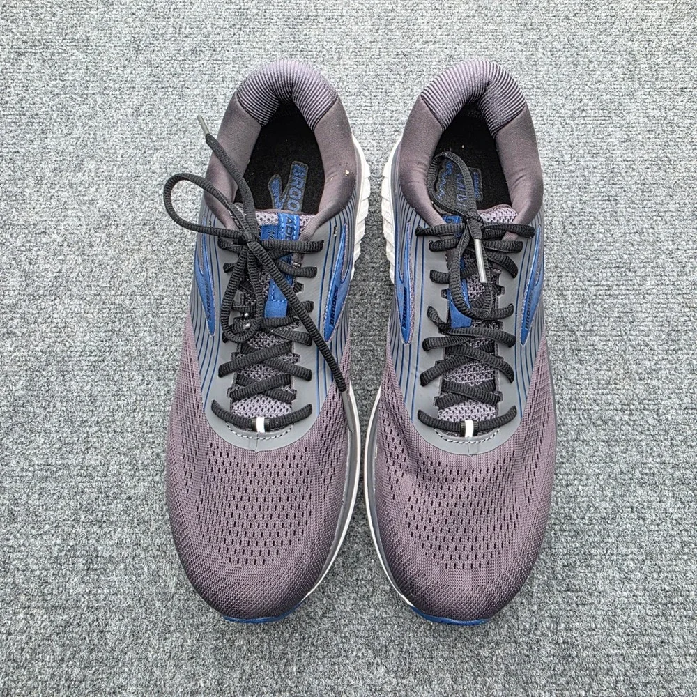 Brooks Addiction 14 Mens Size 14 Narrow B Gray Blue Running Shoes Sneakers